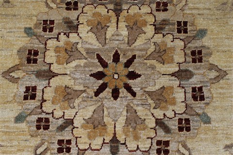 Pishavar Beige Hand Knotted 50 X 67 Area Rug 250-27194 Image 5