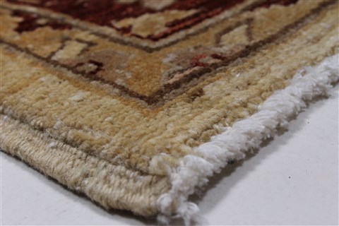 Pishavar Beige Hand Knotted 50 X 67 Area Rug 250-27194 Image 7