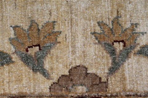 Pishavar Beige Hand Knotted 50 X 67 Area Rug 250-27194 Image 8