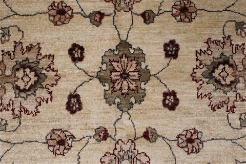 Pishavar Beige Hand Knotted 411 X 72 Area Rug 250-27196 Image 4