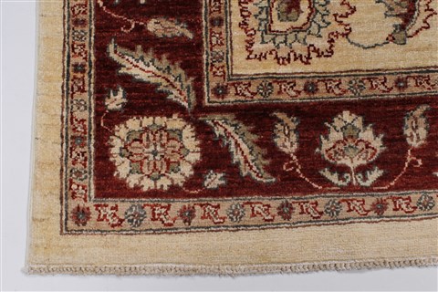 Pishavar Beige Hand Knotted 411 X 72 Area Rug 250-27196 Image 5