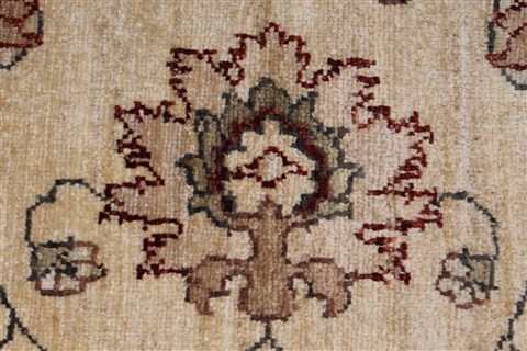 Pishavar Beige Hand Knotted 411 X 72 Area Rug 250-27196 Image 7