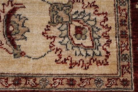 Pishavar Beige Hand Knotted 411 X 72 Area Rug 250-27196 Image 8