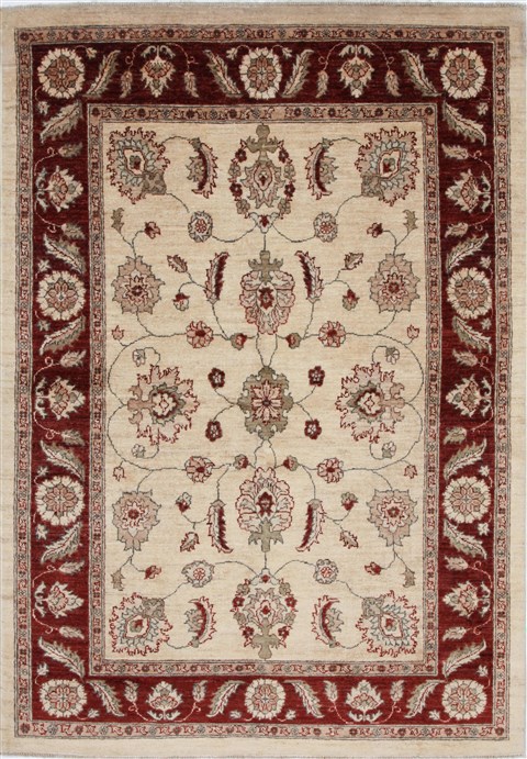 Pishavar Beige Hand Knotted 411 X 72 Area Rug 250-27196 Image 0