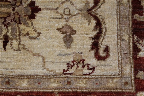 Pishavar Beige Hand Knotted 411 X 67 Area Rug 250-27197 Image 10
