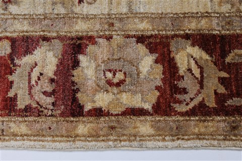 Pishavar Beige Hand Knotted 411 X 67 Area Rug 250-27197 Image 5