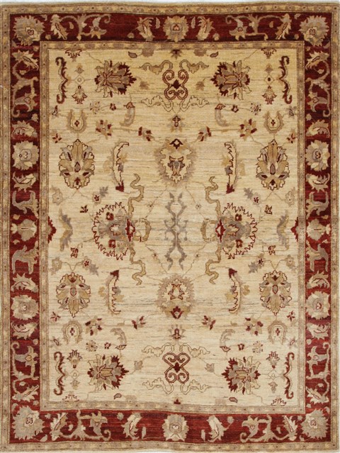 Pishavar Beige Hand Knotted 411 X 67 Area Rug 250-27197 Image 0