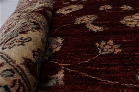 Pishavar Red Hand Knotted 411 X 66 Area Rug 250-27198 Image 10