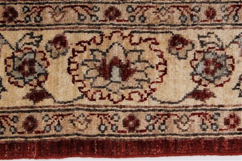 Pishavar Red Hand Knotted 411 X 66 Area Rug 250-27198 Image 2