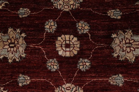 Pishavar Red Hand Knotted 411 X 66 Area Rug 250-27198 Image 3