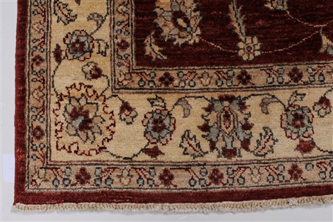 Pishavar Red Hand Knotted 411 X 66 Area Rug 250-27198 Image 4