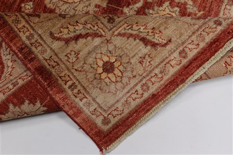 Pishavar Beige Hand Knotted 50 X 67 Area Rug 250-27199 Image 1