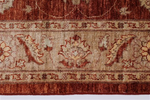 Pishavar Beige Hand Knotted 50 X 67 Area Rug 250-27199 Image 4