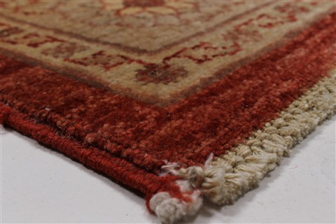 Pishavar Beige Hand Knotted 50 X 67 Area Rug 250-27199 Image 7