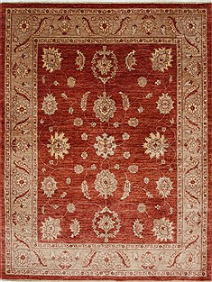 Pishavar Beige Hand Knotted 5'0" X 6'7"  Area Rug 250-27199