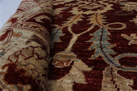 Pishavar Red Hand Knotted 49 X 69 Area Rug 250-27201 Image 11
