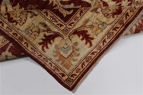 Pishavar Red Hand Knotted 49 X 69 Area Rug 250-27201 Image 12