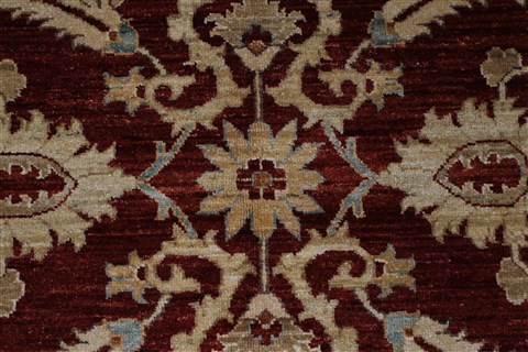 Pishavar Red Hand Knotted 49 X 69 Area Rug 250-27201 Image 4