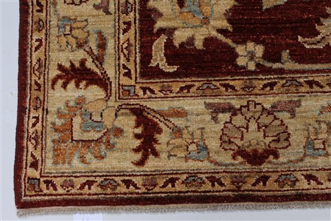 Pishavar Red Hand Knotted 49 X 69 Area Rug 250-27201 Image 5