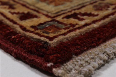 Pishavar Red Hand Knotted 49 X 69 Area Rug 250-27201 Image 6