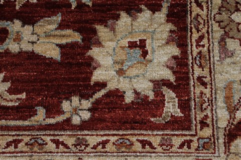 Pishavar Red Hand Knotted 49 X 69 Area Rug 250-27201 Image 8
