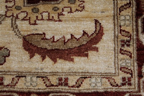 Pishavar Beige Hand Knotted 50 X 66 Area Rug 250-27202 Image 10