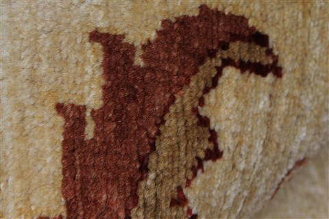 Pishavar Beige Hand Knotted 50 X 66 Area Rug 250-27202 Image 11