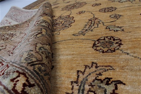 Pishavar Beige Hand Knotted 410 X 65 Area Rug 250-27203 Image 11
