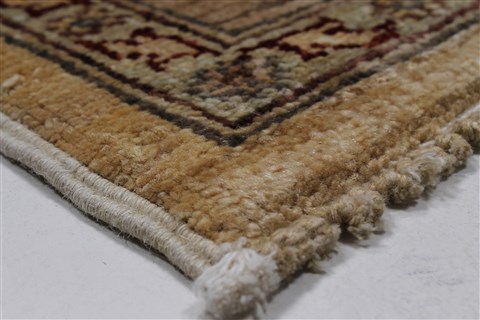 Pishavar Beige Hand Knotted 410 X 65 Area Rug 250-27203 Image 7