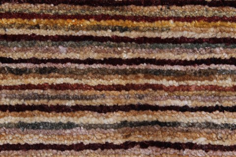 Modern Beige Hand Knotted 410 X 66 Area Rug 250-27204 Image 10