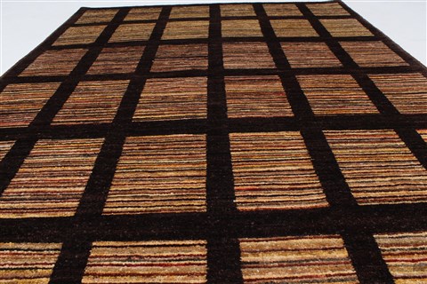 Modern Beige Hand Knotted 410 X 66 Area Rug 250-27204 Image 3