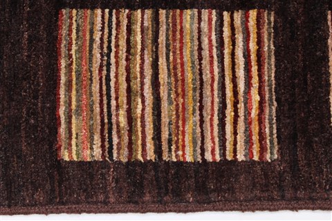 Modern Beige Hand Knotted 410 X 66 Area Rug 250-27204 Image 4