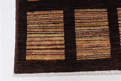 Modern Beige Hand Knotted 410 X 66 Area Rug 250-27204 Image 6