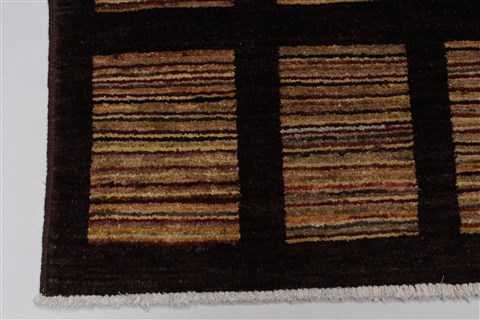 Modern Beige Hand Knotted 410 X 66 Area Rug 250-27204 Image 7