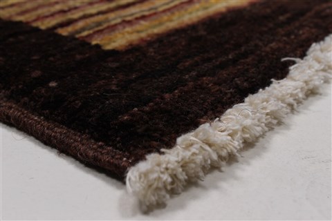 Modern Beige Hand Knotted 410 X 66 Area Rug 250-27204 Image 8