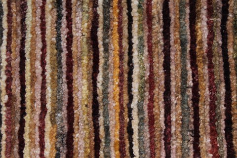 Modern Beige Hand Knotted 410 X 66 Area Rug 250-27204 Image 9