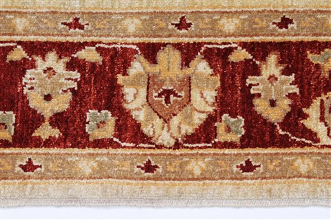 Pishavar Beige Hand Knotted 51 X 60 Area Rug 250-27206 Image 5