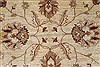 Pishavar Beige Hand Knotted 51 X 60 Area Rug 250-27206 Thumb 6