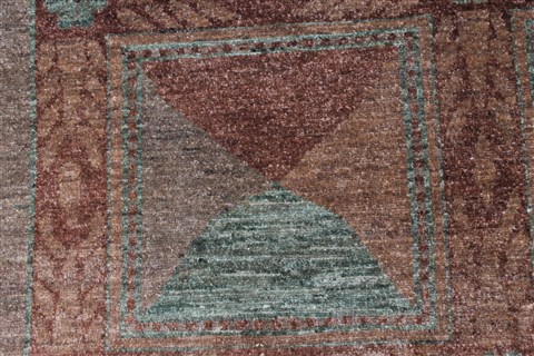 Pishavar Brown Hand Knotted 41 X 56 Area Rug 250-27207 Image 19