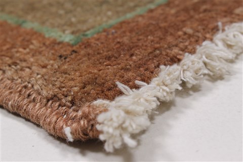 Pishavar Brown Hand Knotted 41 X 56 Area Rug 250-27207 Image 22