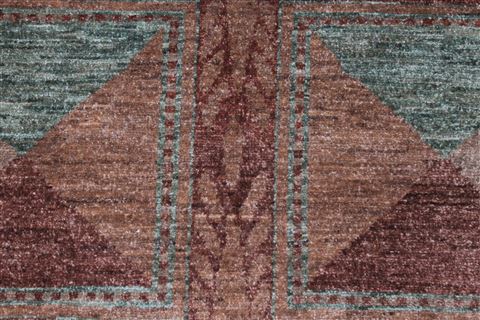 Pishavar Brown Hand Knotted 41 X 56 Area Rug 250-27207 Image 5