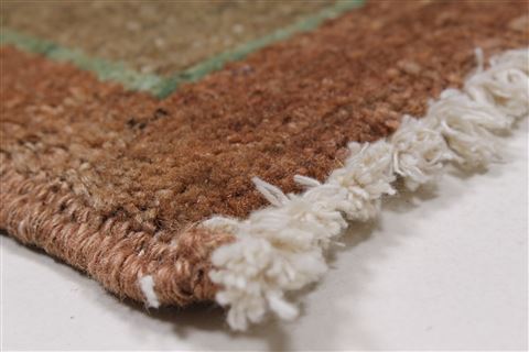 Pishavar Brown Hand Knotted 41 X 56 Area Rug 250-27207 Image 7