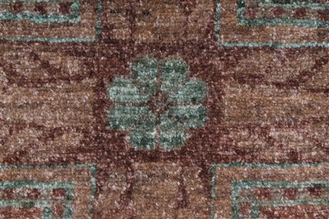 Pishavar Brown Hand Knotted 41 X 56 Area Rug 250-27207 Image 8