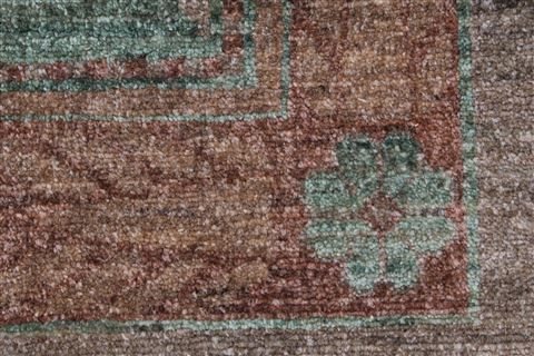 Pishavar Brown Hand Knotted 41 X 56 Area Rug 250-27207 Image 9