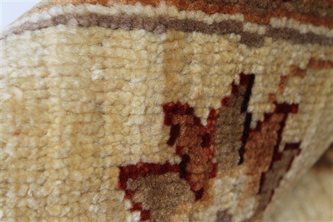 Pishavar Beige Hand Knotted 51 X 511 Area Rug 250-27208 Image 11