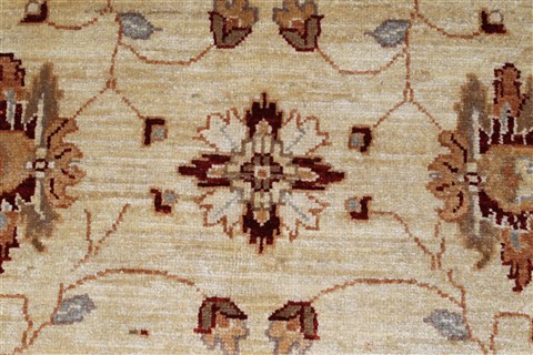 Pishavar Beige Hand Knotted 51 X 511 Area Rug 250-27208 Image 6