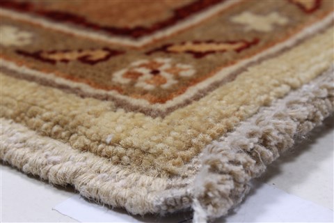 Pishavar Beige Hand Knotted 51 X 511 Area Rug 250-27208 Image 8