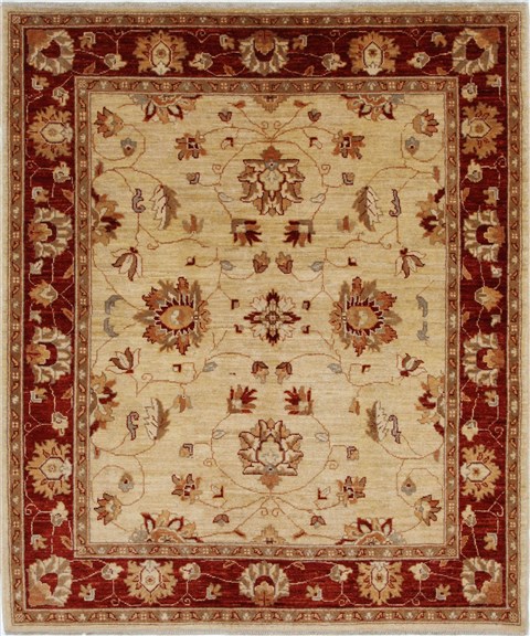 Pishavar Beige Hand Knotted 51 X 511 Area Rug 250-27208 Image 0