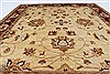 Pishavar Beige Hand Knotted 51 X 511  Area Rug 250-27208 Thumb 4