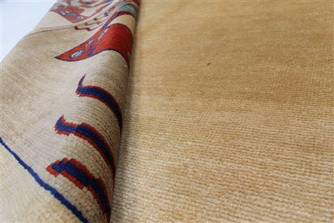 Gabbeh Beige Hand Knotted 410 X 611 Area Rug 250-27209 Image 11